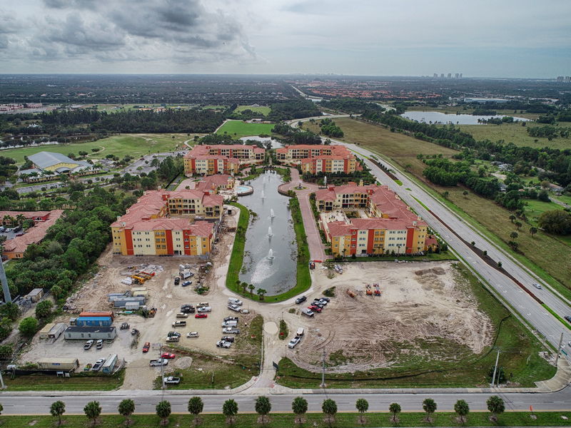 Progress Photography of Condo Complex in Estero Florida