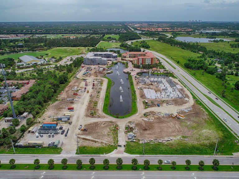 progress photography of condo complex in Estero, Florida