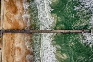 st augustine pier aerial photograph