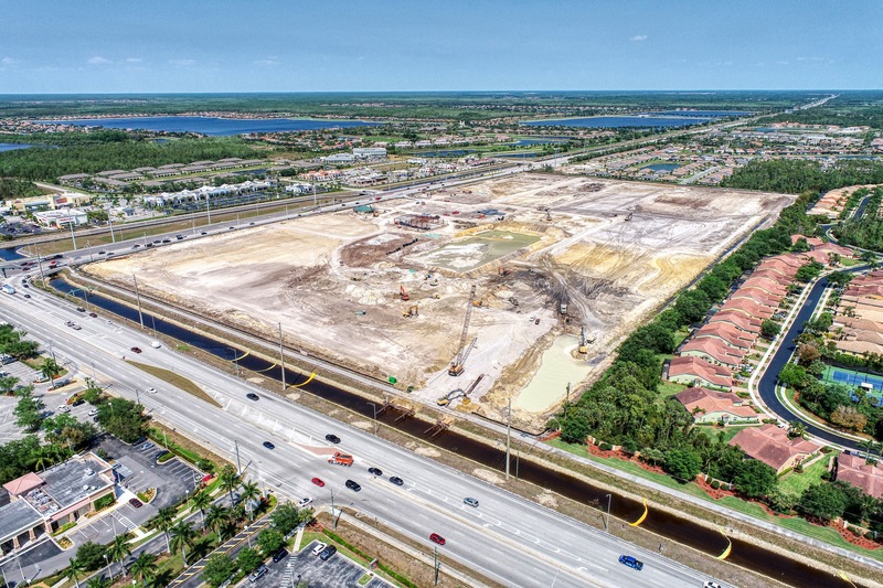 Construction Progress Photography of Founders Square Naples