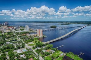 Downtown Fort Myers drone photography
