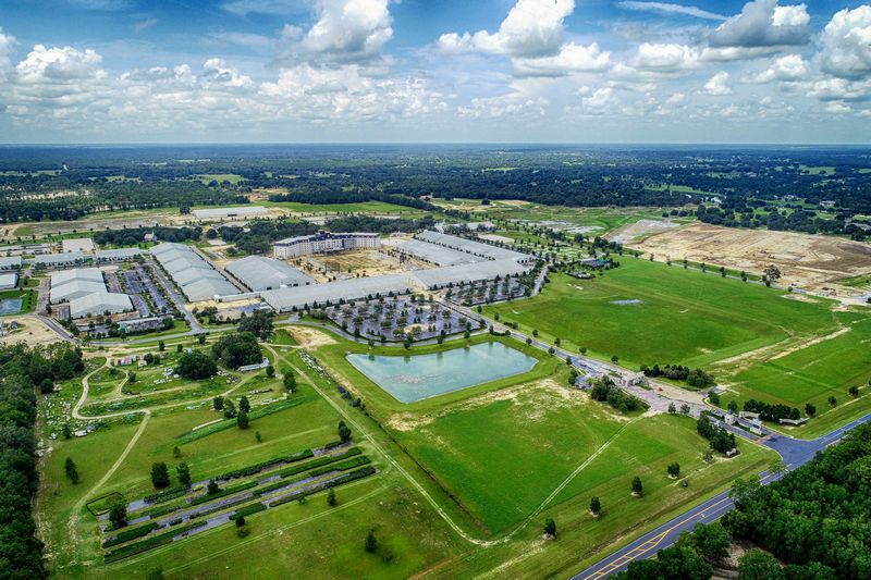 Aerial Drone Photography of The World Equestrian Center being built in Ocala, Florida
