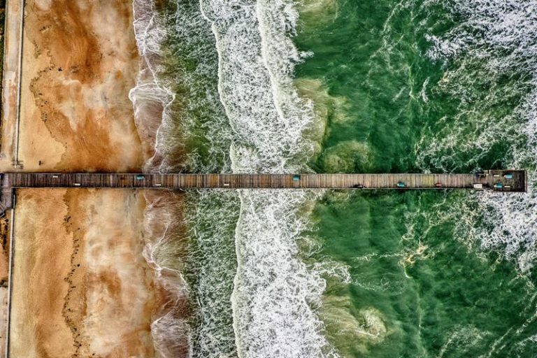 Drone Photography of St Augustine Pier in St Augustine Florida