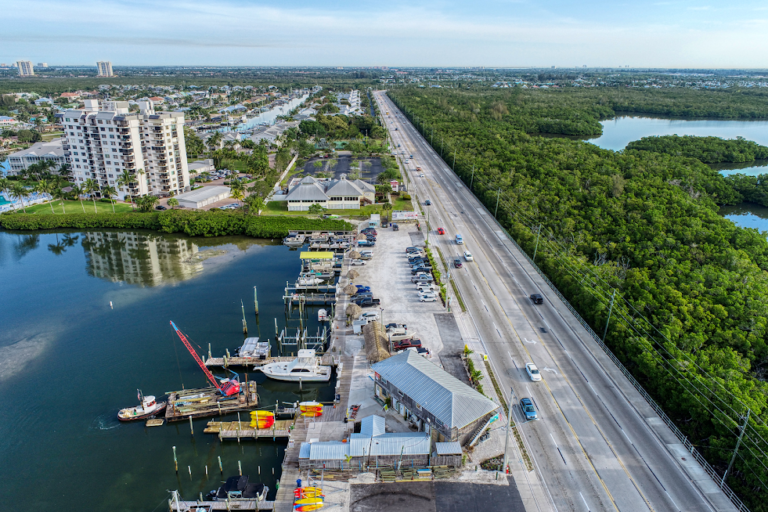 Aerial Drone Photography of Fort Myers Marina