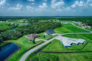 Buckingham homesite in fort myers shown in drone photo