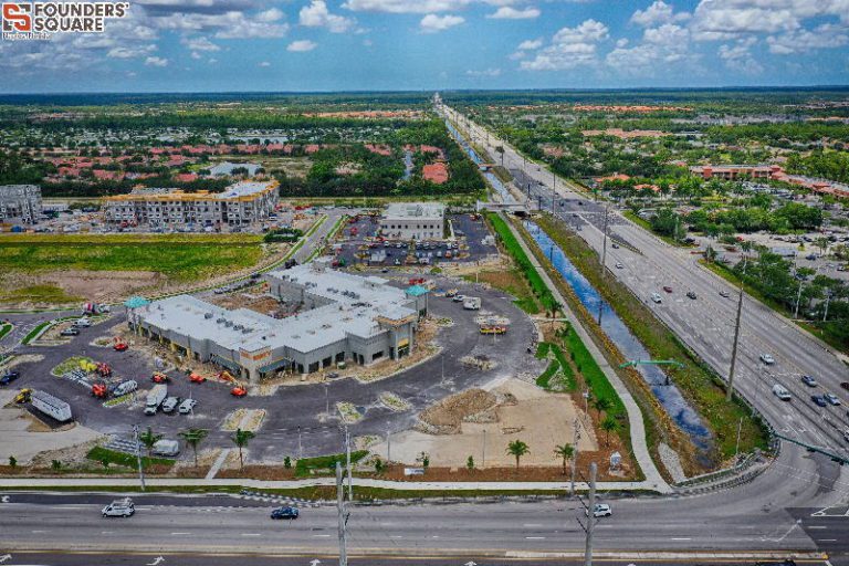drone construction progress photography in florida